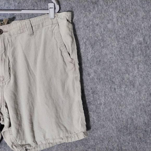 Lucky Brand Men Shorts 40 Linen Lightweight Pockets Drawstring Coastal Preppy - Picture 3 of 12
